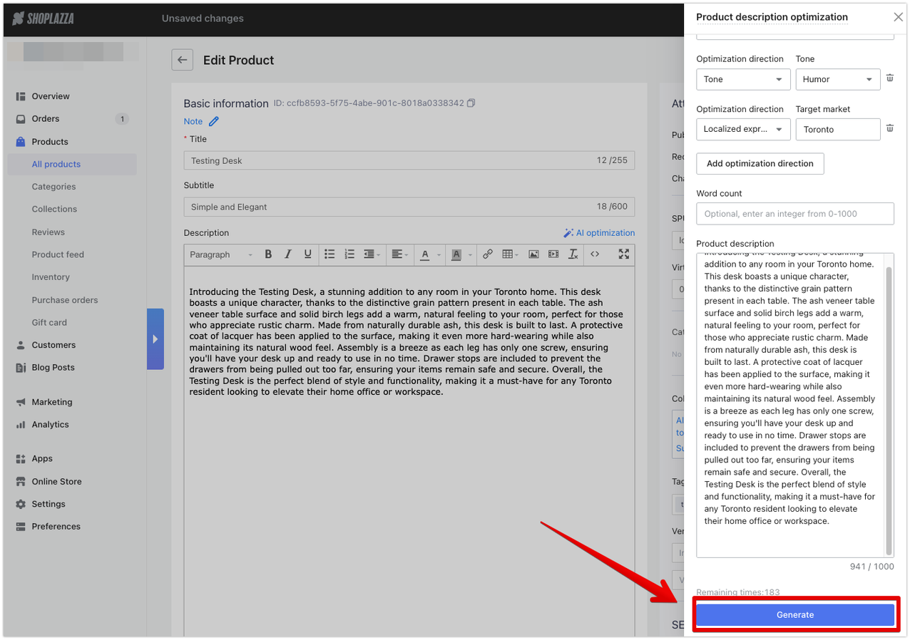 AI optimalisatie tool