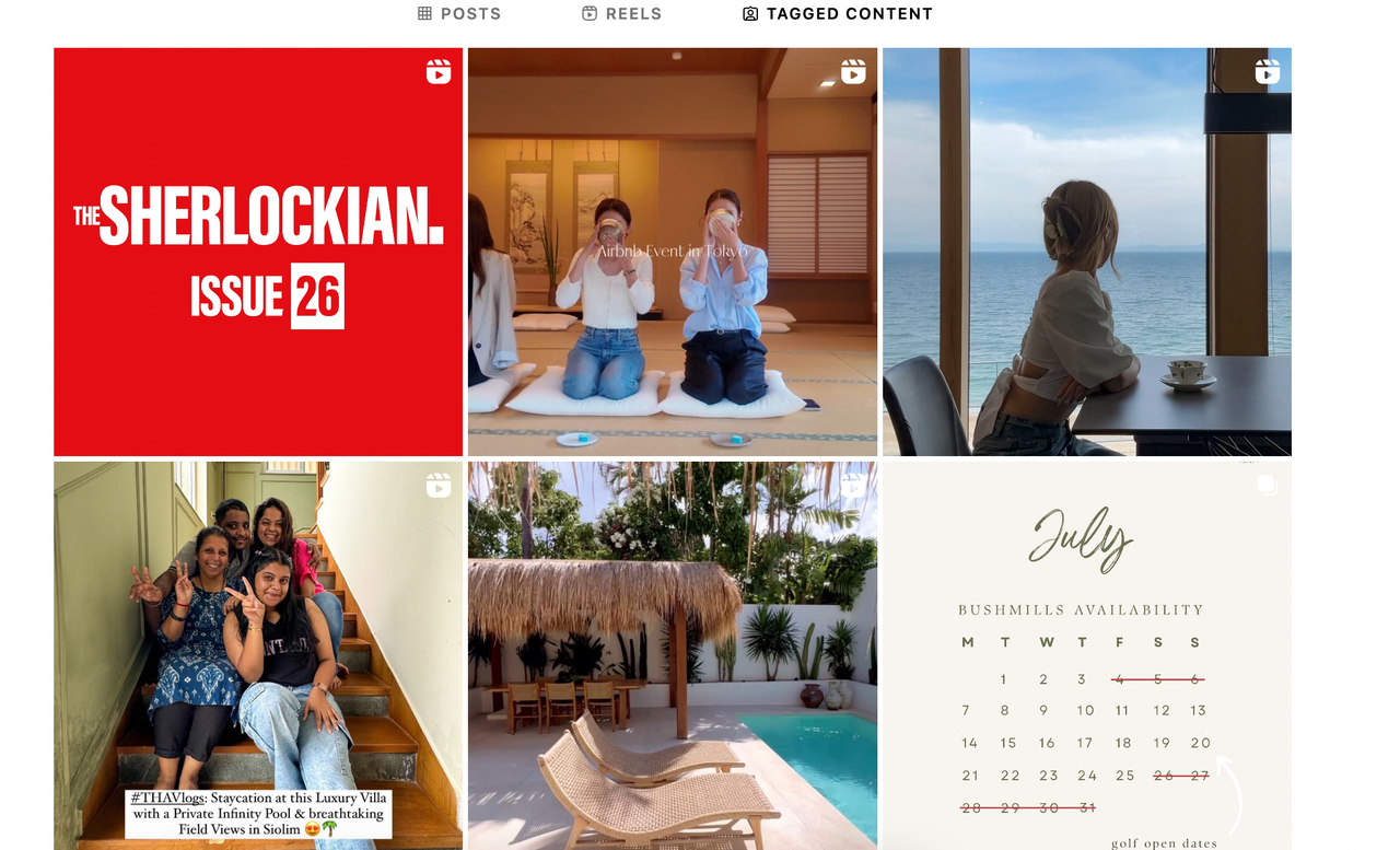 Airbnbs travel story campaign