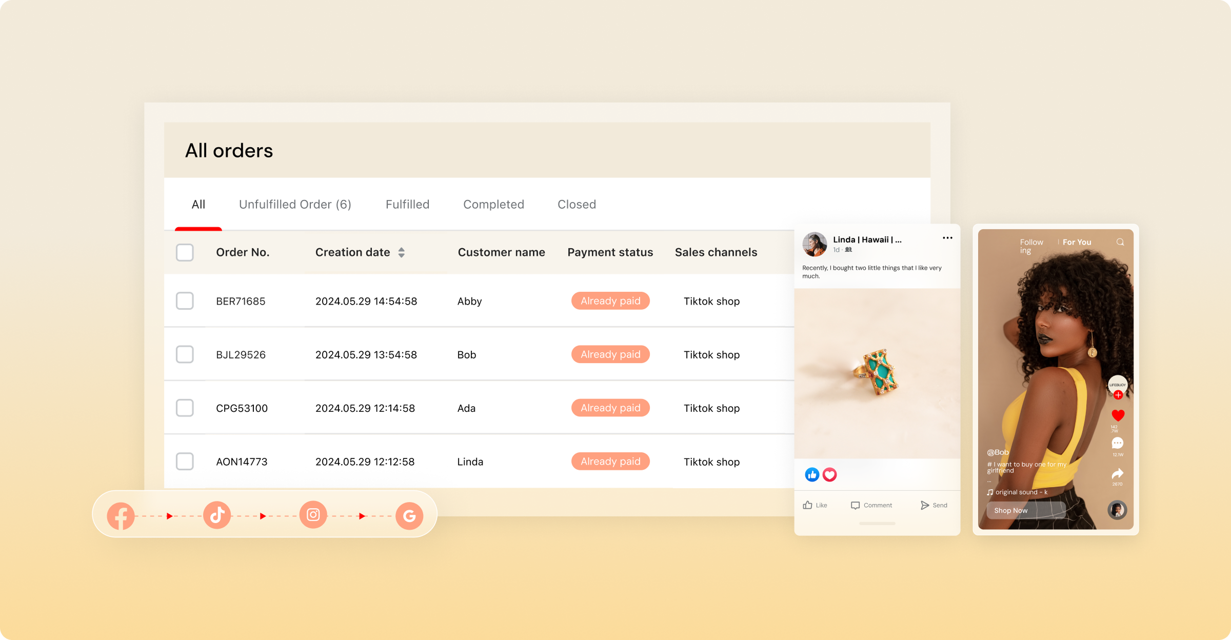 Atendimento automatizado de pedidos