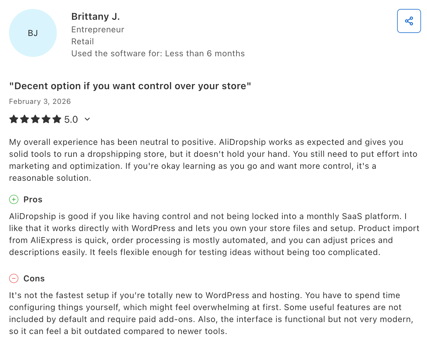 Capterra review