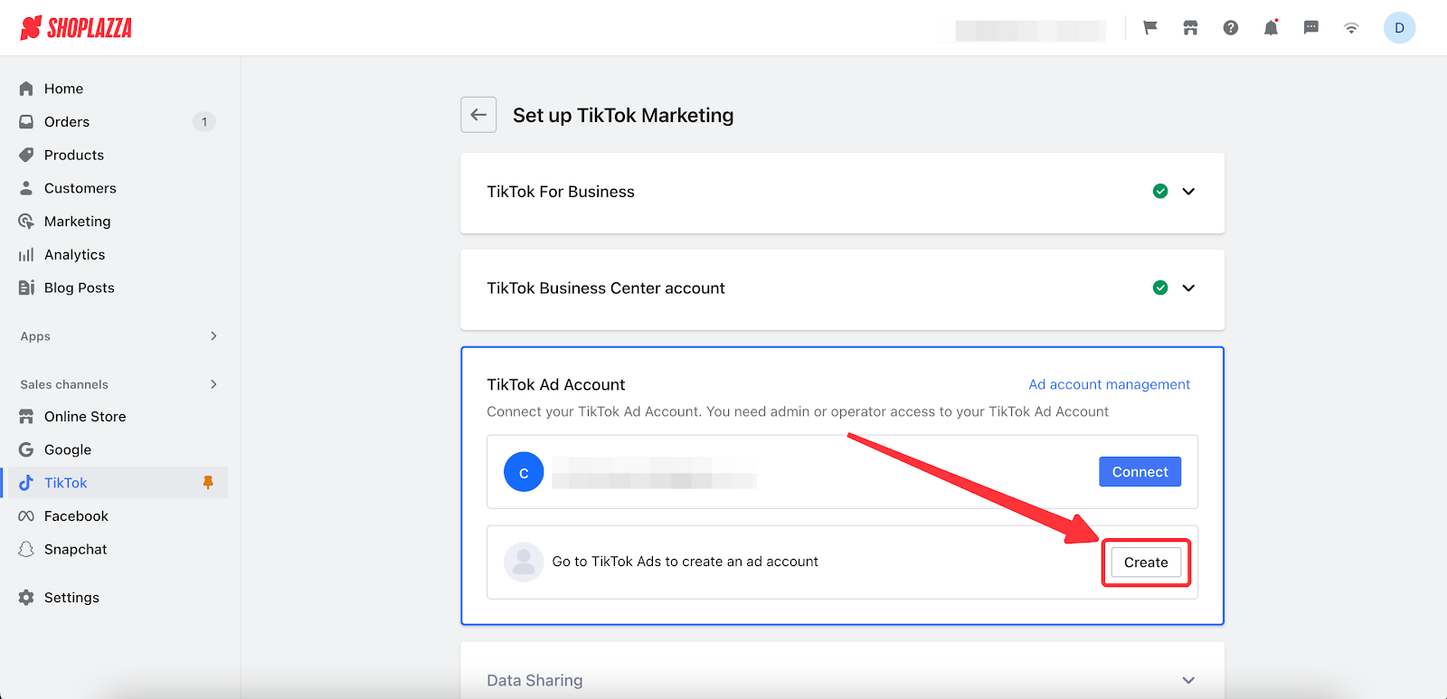 Create_Tiktok_Ad_Account_Shoplazza