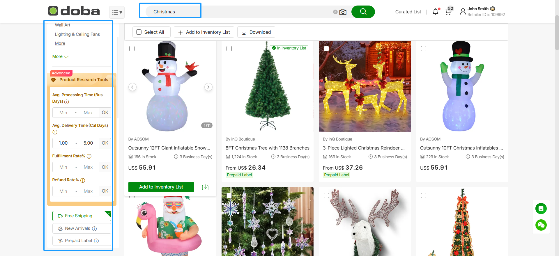 التصفية اليدوية والبحث عن الكلمات الرئيسية