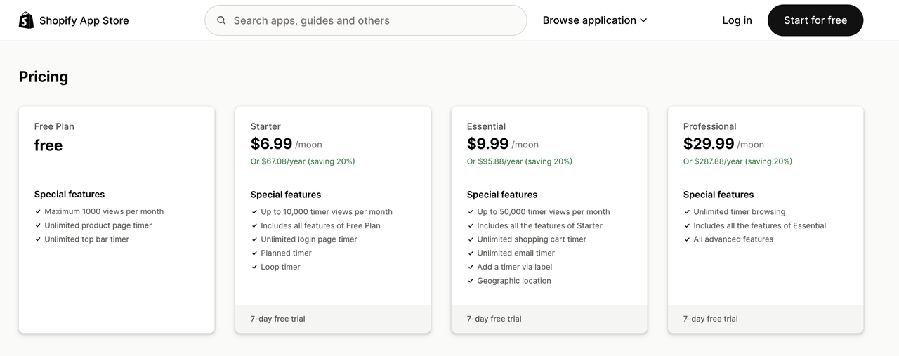 Essential Countdown Timer Bar