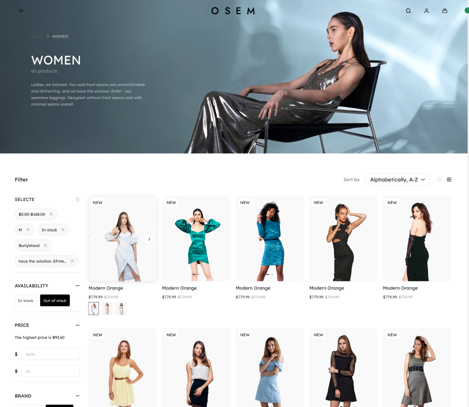 Free ecommerce themes Reformia