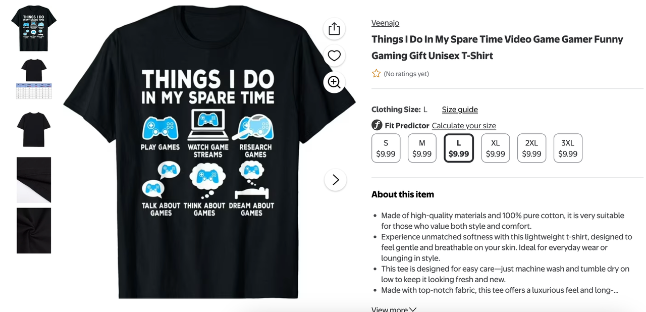 T-shirt de jeu