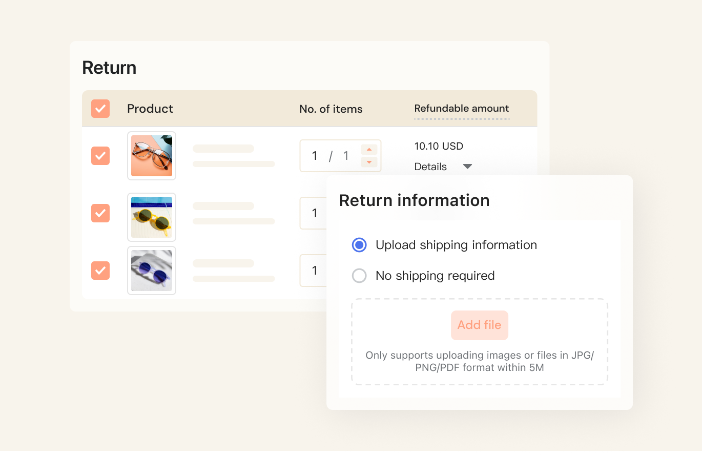 Shoplazza- Pedido y Cumplimiento
