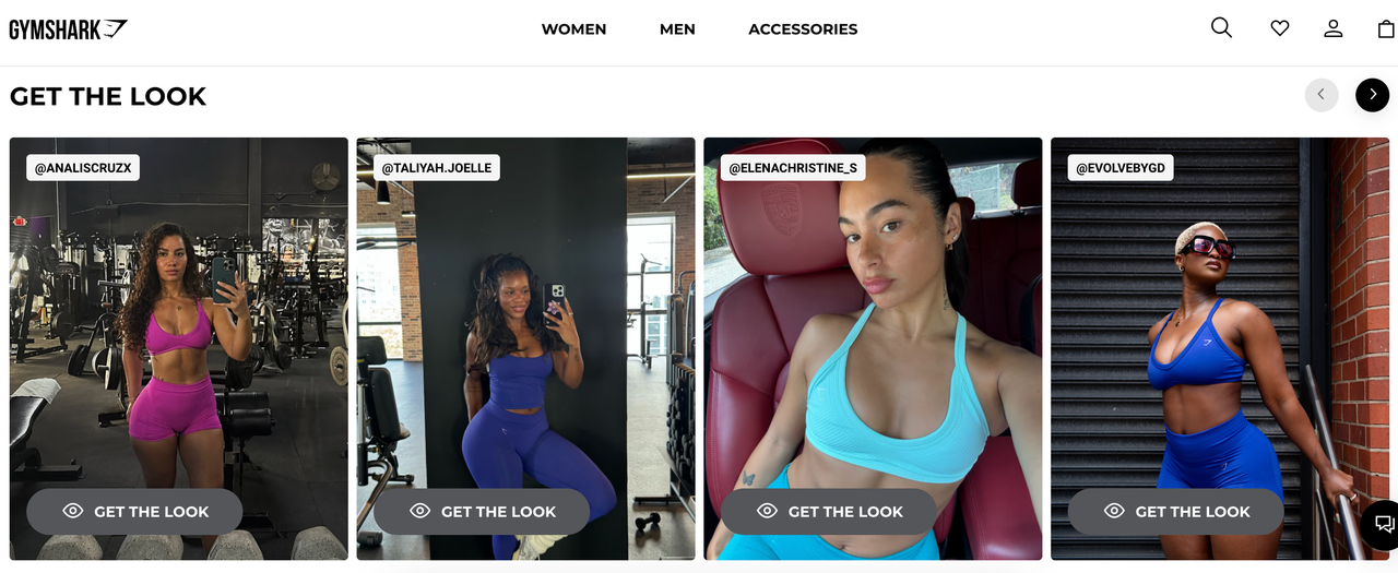 Gymshark homepage