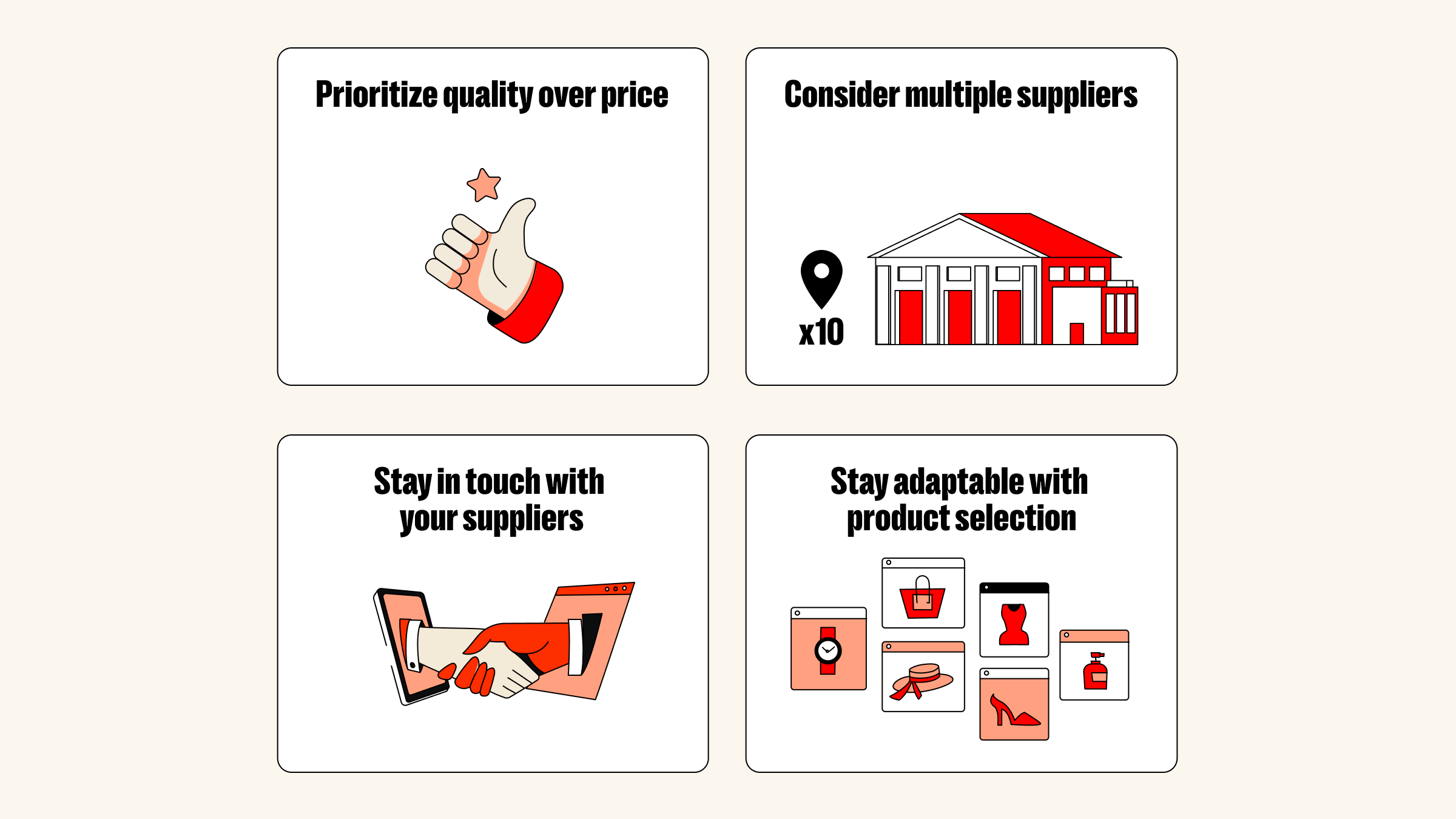 4 consejos para abastecerse de productos dropshipping