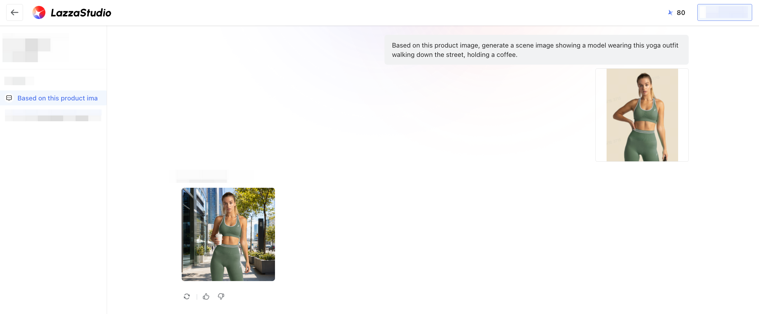 LazzaStudio generates activewear photos