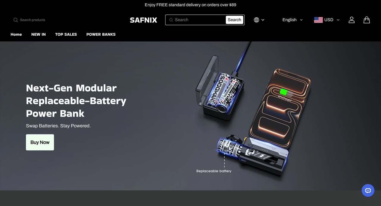 Safnix website
