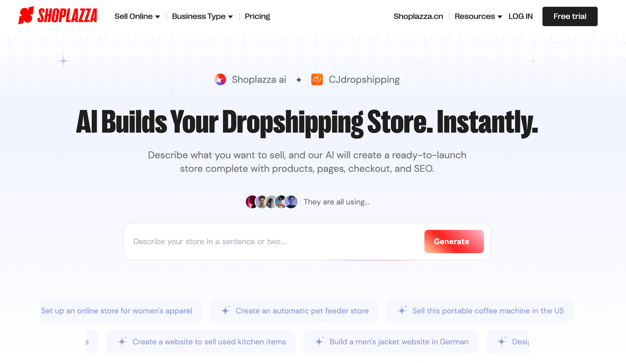 Shoplazza AI Dropshipping store builder