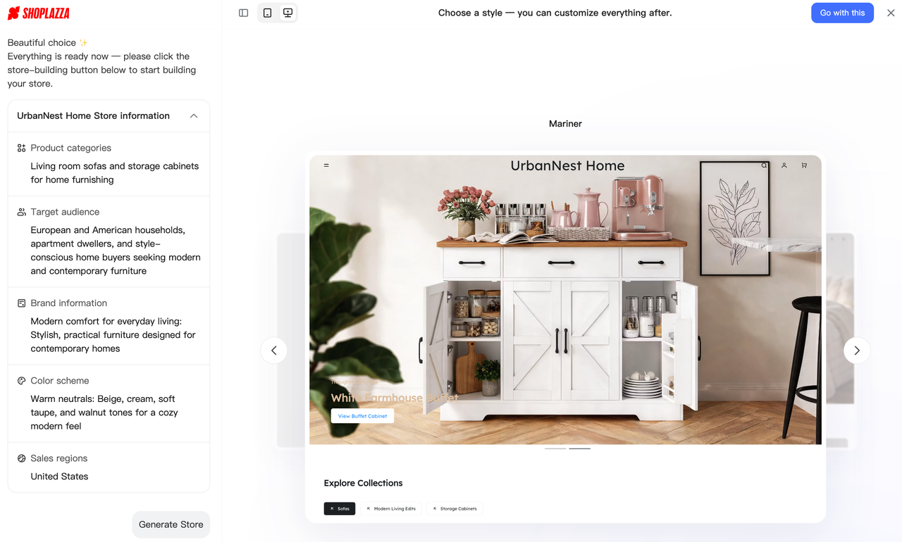 Shoplazzas AI Store Builder
