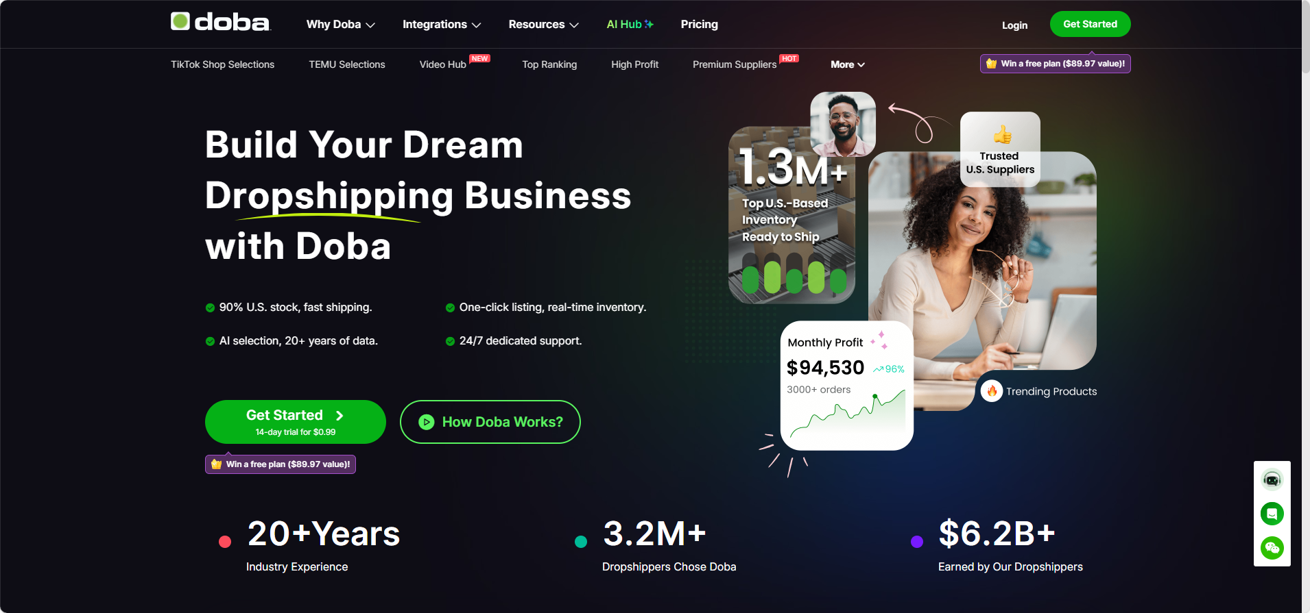 Créez votre compte Doba