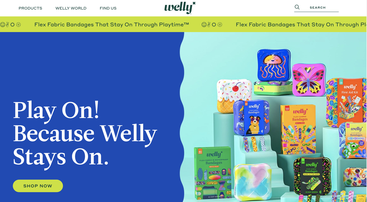 Welly homepage