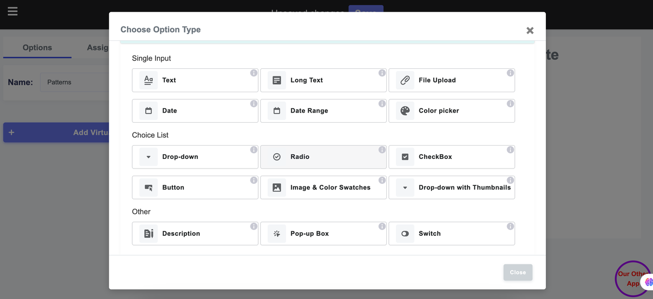 Ymq Product Options & Variants