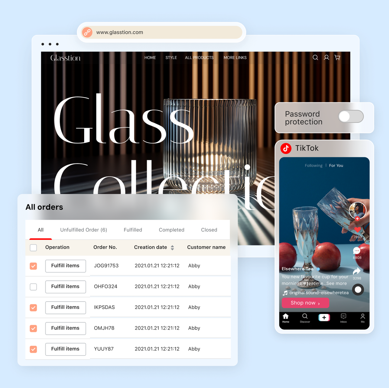 connect TikTok to your store