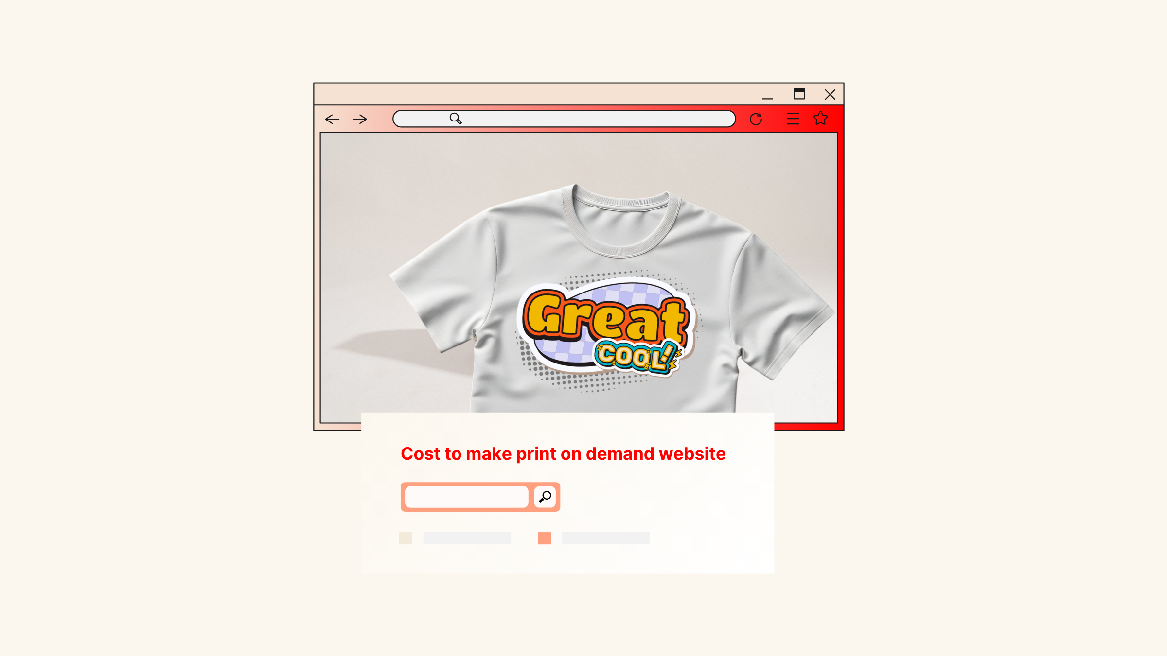 cost to make print on demand website