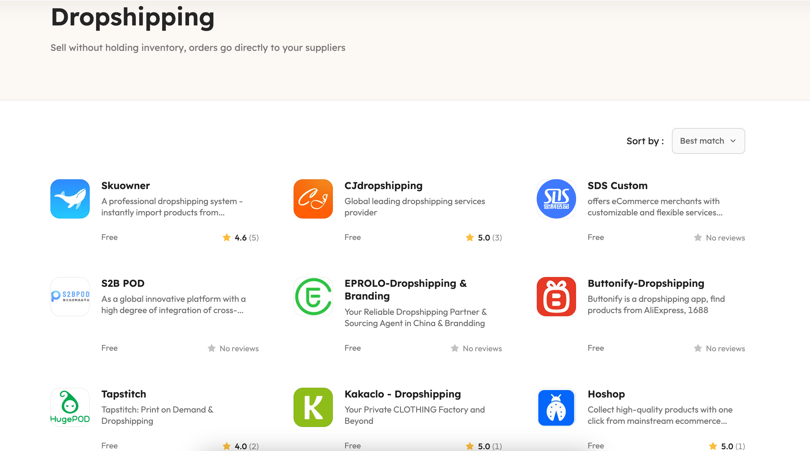 Dropshipping-Lieferanten