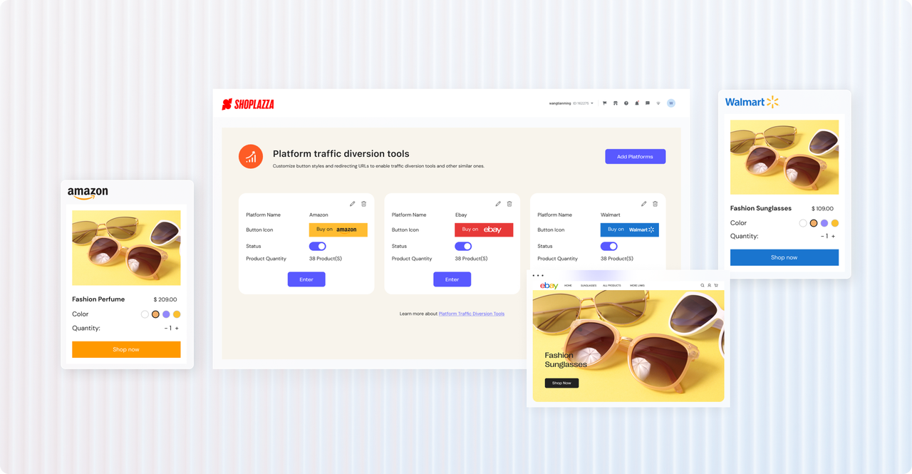 markerplaces integration with Shoplazza